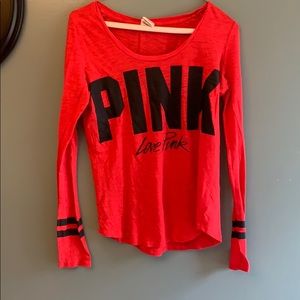 PINK Burn-Out Tee, size S